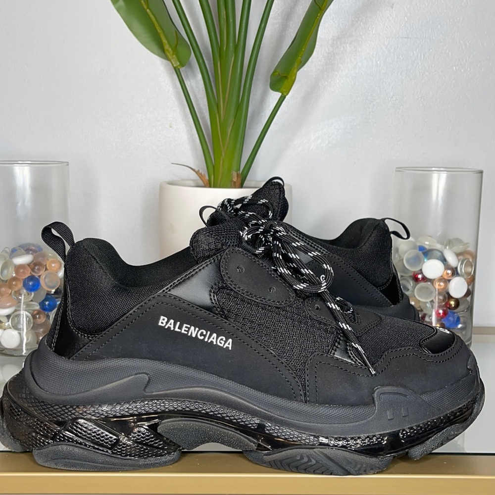 Balenciaga Triple S Clear Sole Black Sneaker